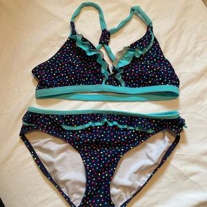 Big Girls size XL 14-16 Xhilaration 2 piece swimsuit